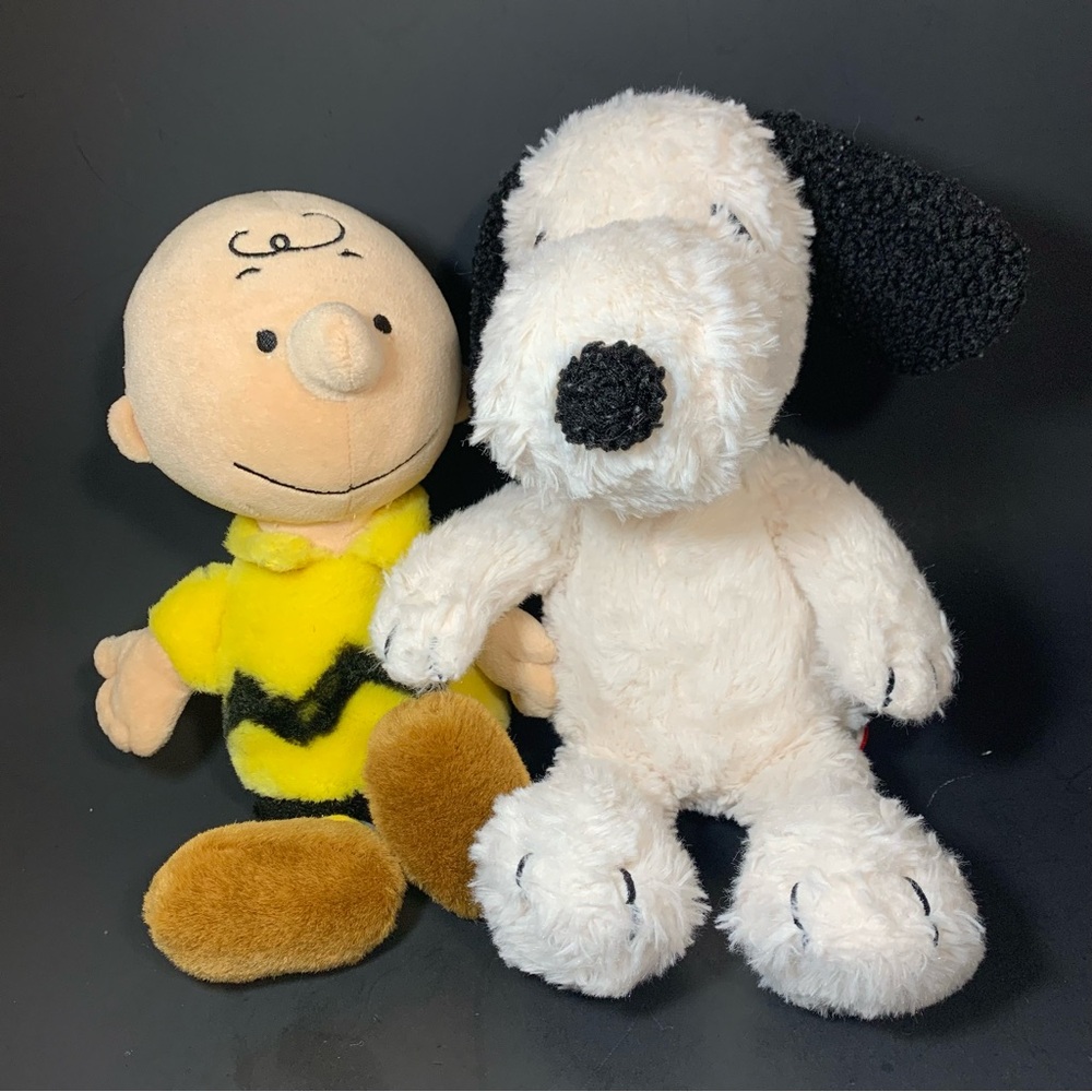 Lambs & Ivy Snoopy Peanuts Plush Dog Stuffed Animal 10.5" w/ Blue Collar Lot